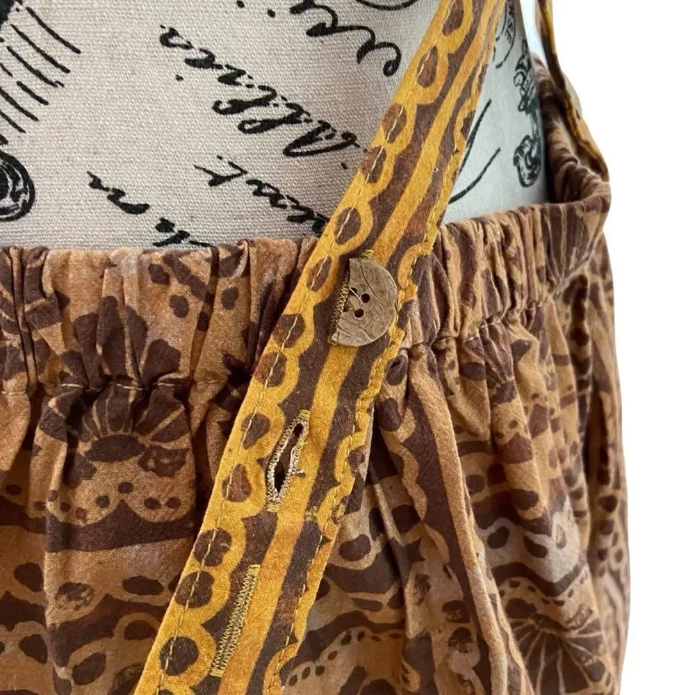 NEW Free People Palm Bay Printed Shortalls Bohemian Vibe Romper in Size Medium - Picture 16 of 16